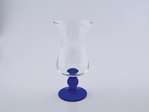 Glas G1-1826B 550ml blau Angel, ca. H21cm Ø10cm 