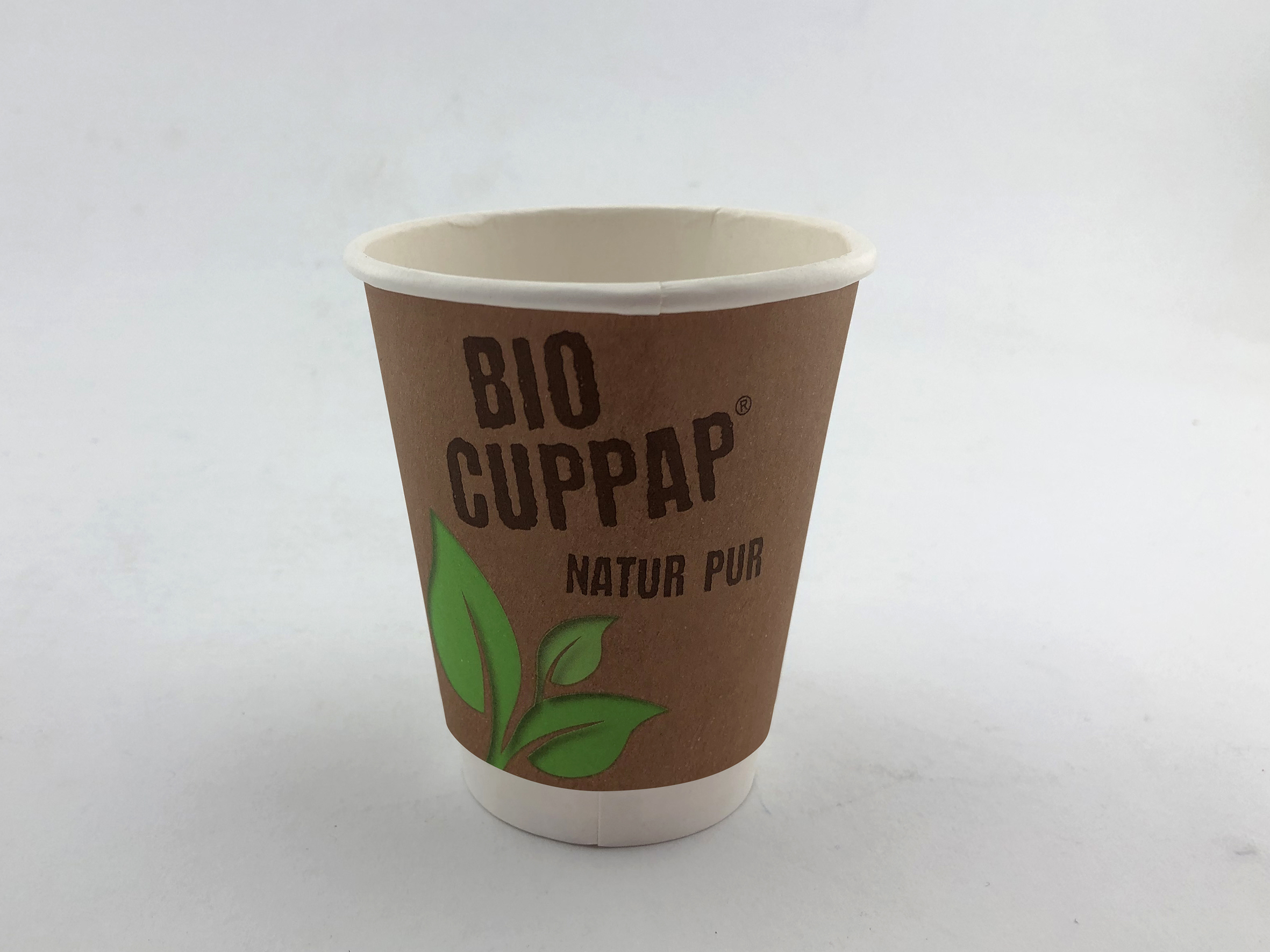 Bio CupPap Hot 200DW (8oz) dop260ml randvoll, Ø80mm, H91mm 