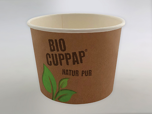 Pappbecher BioCupPap 500 (GE-4500ml randvoll, Ø109mm, H78mm 