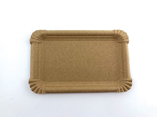Pappteller ca. 13x20cm Kraft b 