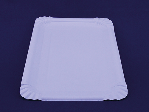 Pappteller ca. 16x23cm weiß 260g/mß 