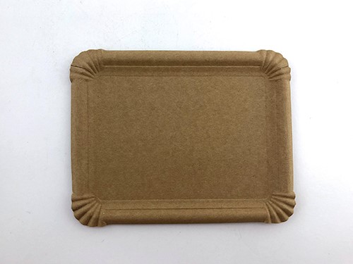Pappteller ca. 16x20cm Kraft b 