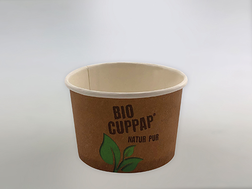 Pappbecher BioCupPap 120 (GE-1ca. 120ml randvoll, Ø75mm, H49