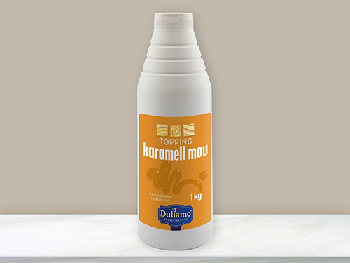 DULIAMO Karamell Mou Topping D6x1kg-Flasche 