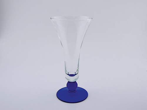 Glas G1-1028B 500ml blau Rossella, ca. H25cm Ø11cm 
