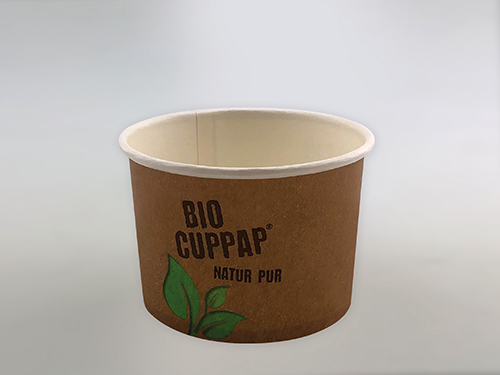 Pappbecher BioCupPap 170 (GE-7ca. 180ml randvoll, Ø80mm, H56