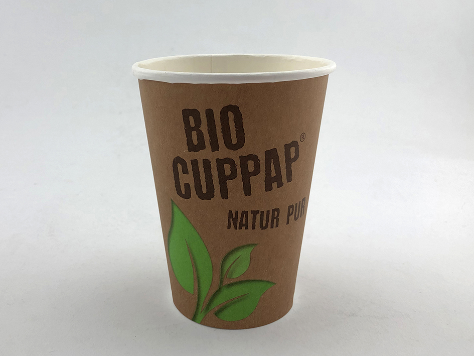 Bio CupPap Hot 300 (12oz) einw450ml randvoll, Ø90mm, H112mm 