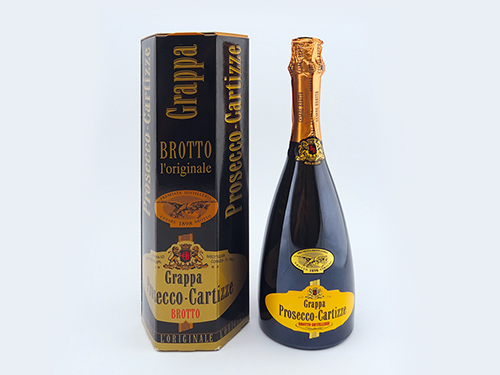 C. BROTTO Grappa Prosecco Cart6x0,7l-Flasche 