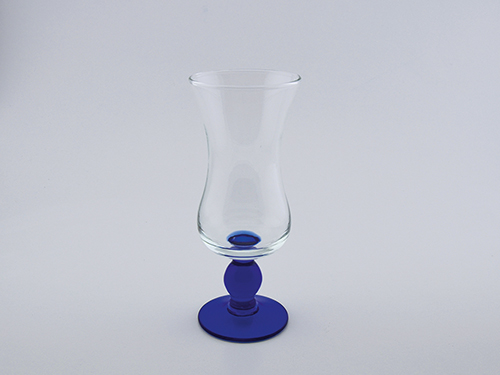 Glas G1-1825B 350ml blau Angelina, ca. H21cm Ø8cm 