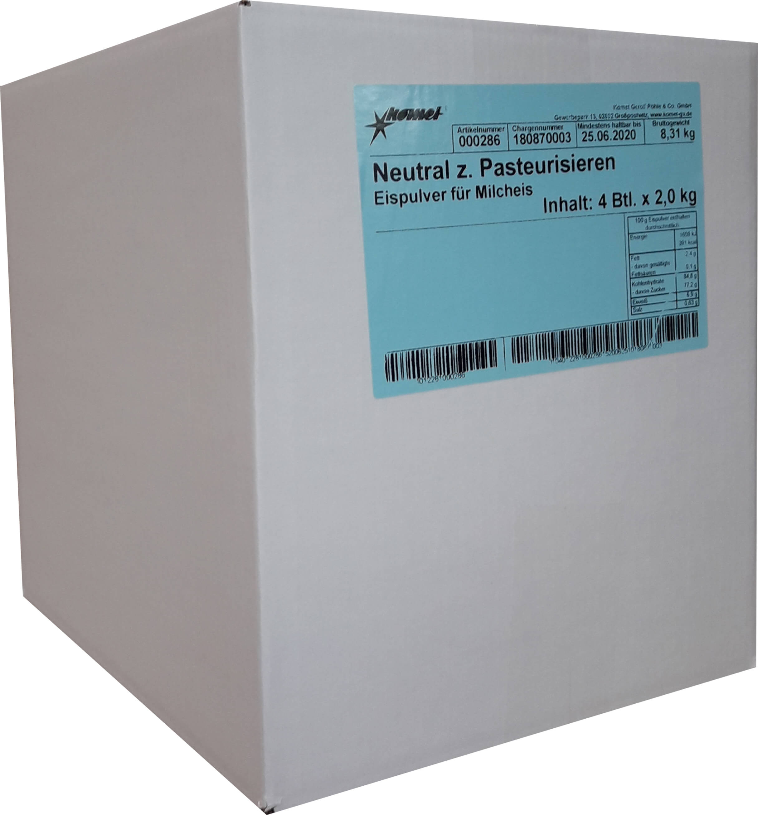 Komet Neutral Pasteur 4x2kg Btl. 