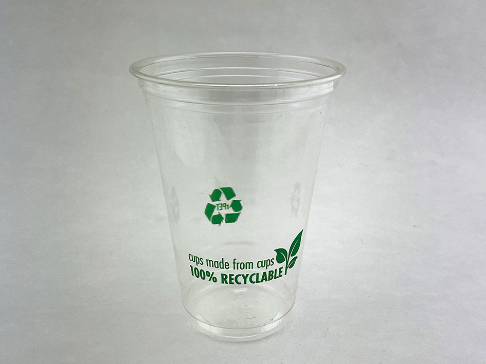 Clear Cup 16oz rPET 100% Recyc550ml randvoll, Ø95mm H133mm 