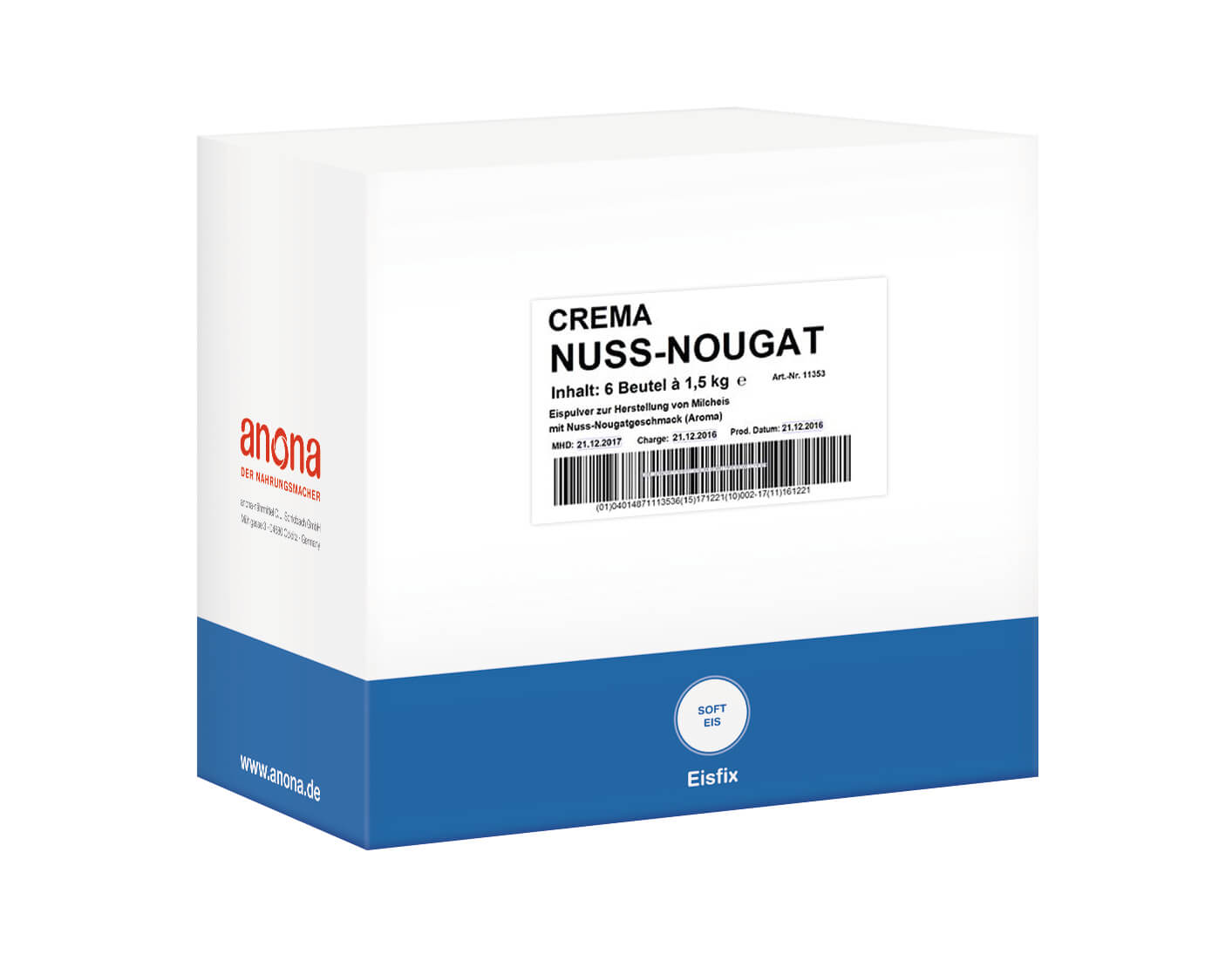 Anona Supr Soft Nuß-Nougat 1136x1,5kg Karton 