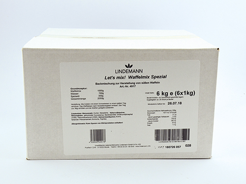 Waffel-Mix 15x1kg-Btl. 