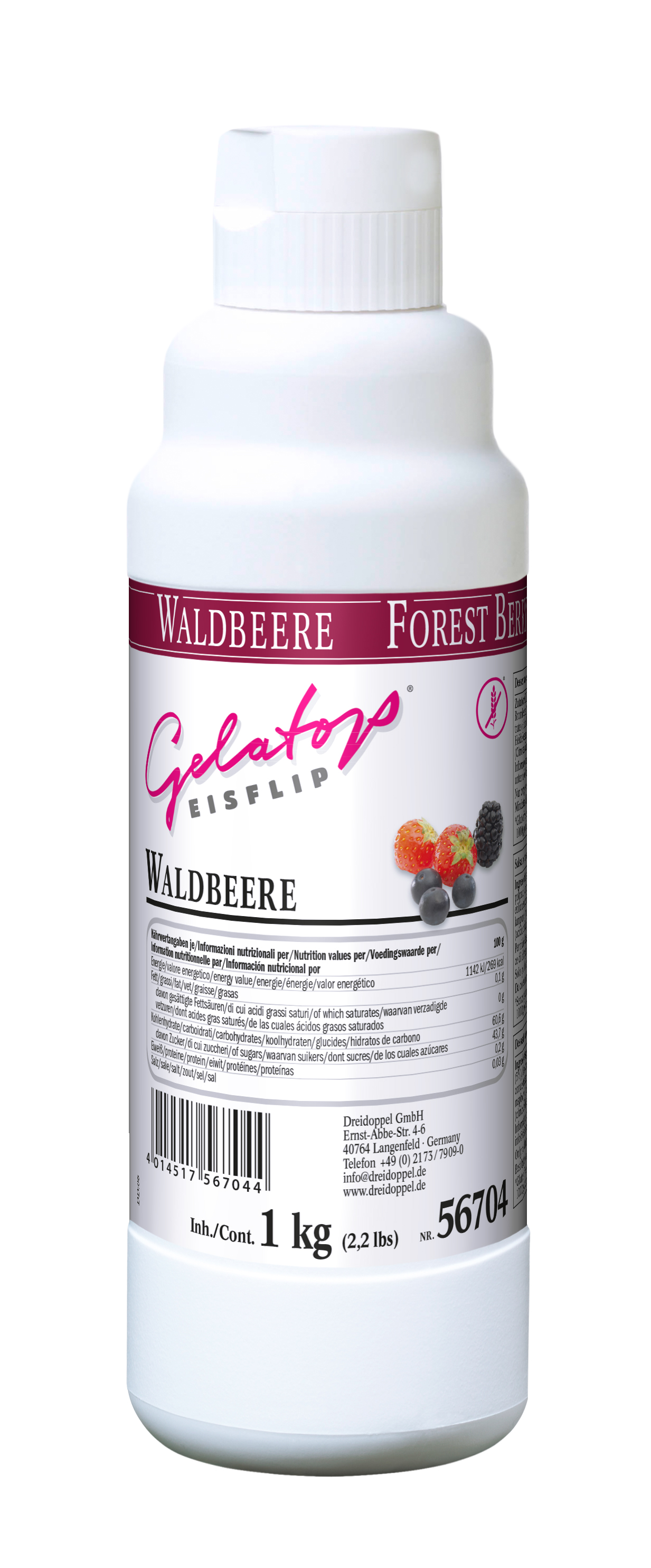 3 Doppel Waldbeer Eis Flip 5676x1kg 
