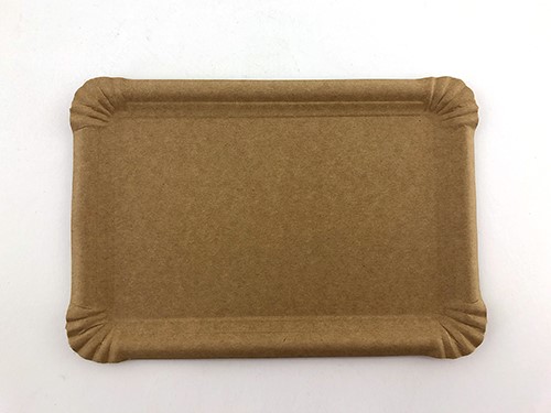 Pappteller ca. 16x23cm Kraft b 