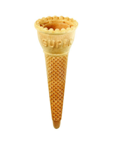 Waffel Tulpenhörnchen Piccobe648-Stk./Krt. Ø42x105mm 