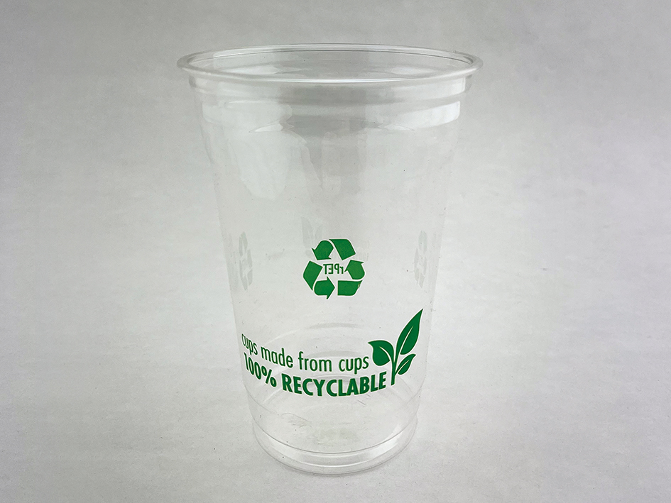 Clear Cup 20oz rPET 100% Recyc650ml randvoll, Ø95mm H150,6m